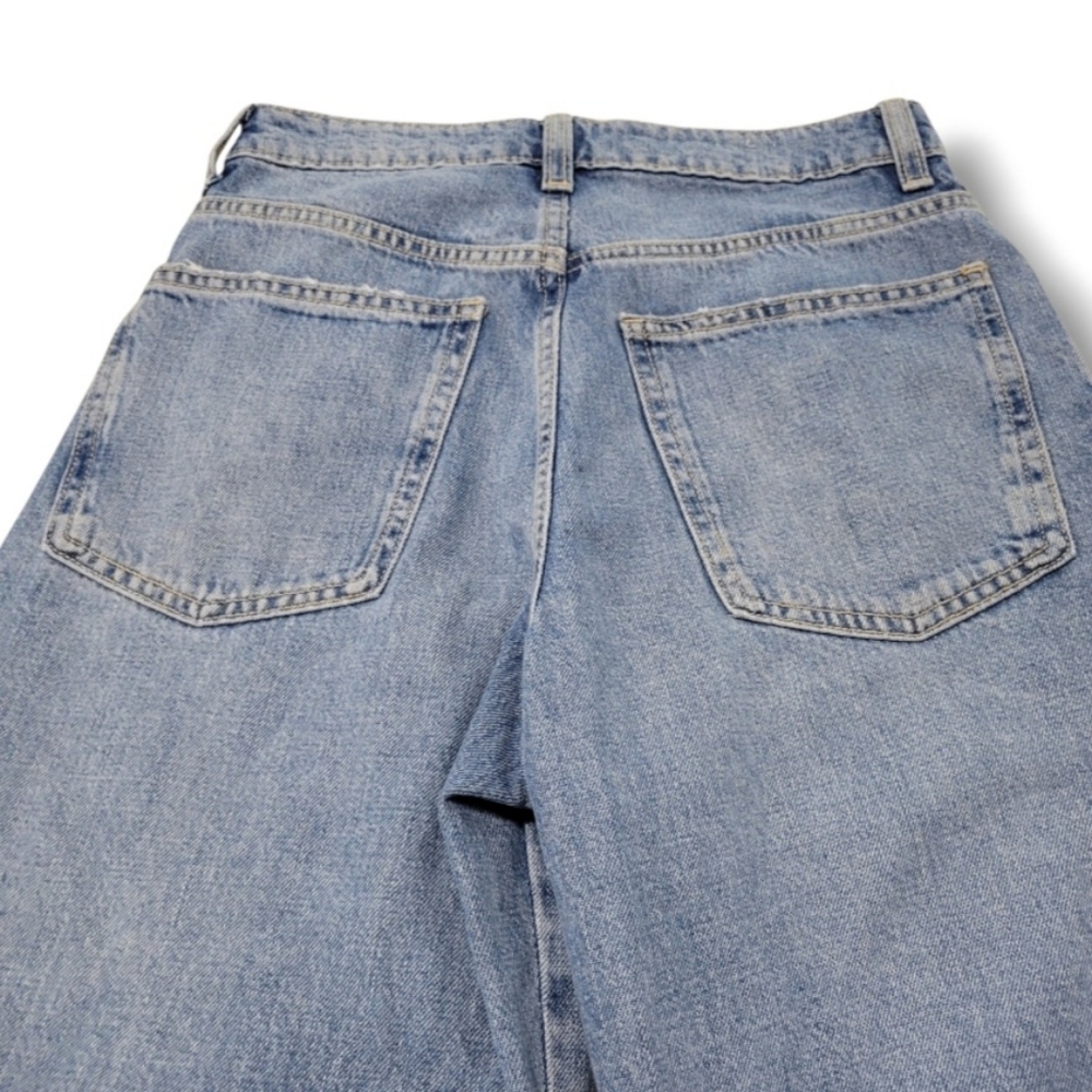 Zara Jeans Size 0 W27"L30" Zara Wide Leg Jeans Barrel Leg Jeans Zara Baggy Jeans - Picture 7 of 8